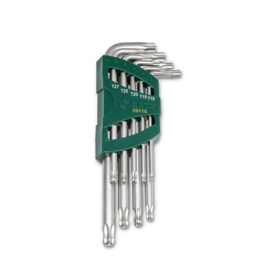 Jogo de Chave Torx L Longa 9 Peças T10 Até T50 St09715 Sata