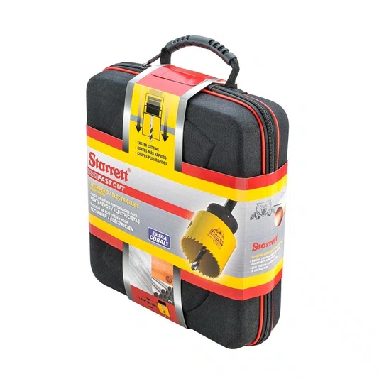 Jogo Serra Copo Bi-metal 3/4 a 2.1/2 com 12 Peças Starrett