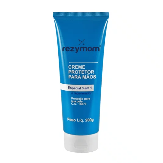 Kit 12 Creme Protetor P Mãos 3 em 1 Regenerador 200g Rezymom
