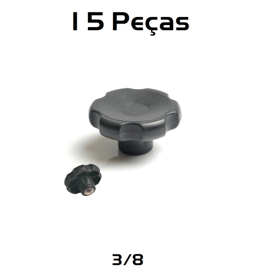 Kit 15 Manipulos Fêmea 3/8" - 16Unc 6040 Modelo Margarida