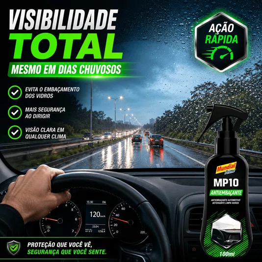 Kit 2 Antiembaçante Spray 100ml Vidro Espelho Embaçado Carro