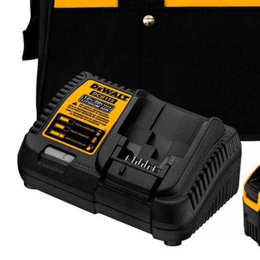 Kit 2 Baterias 20v 5ah Carregador Bolsa Dcb205c2k-br Dewalt