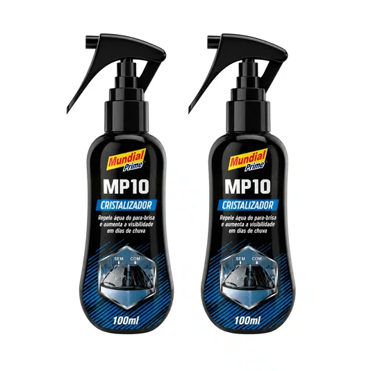 Kit 2 Cristalizador de Vidros Repelente Agua Parabrisa 100ml