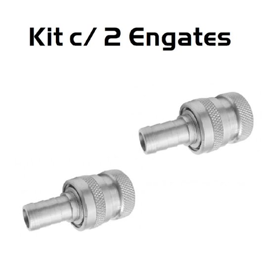 Kit 2 Engate Rapido de Aluminio 1/2 Cerveja Artesanal Garden