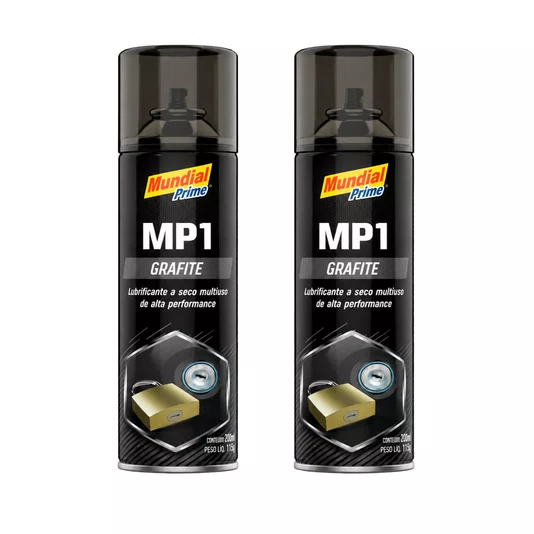 Kit 2 Grafite em Pó Spray Mp1 200ml Lubrificante a Seco