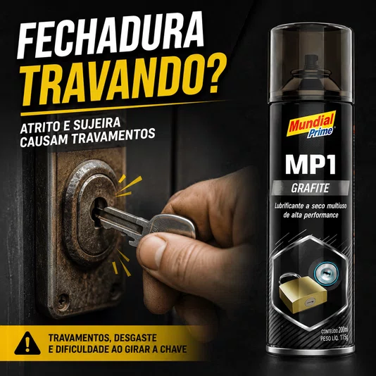 Kit 2 Grafite em Pó Spray Mp1 200ml Lubrificante a Seco