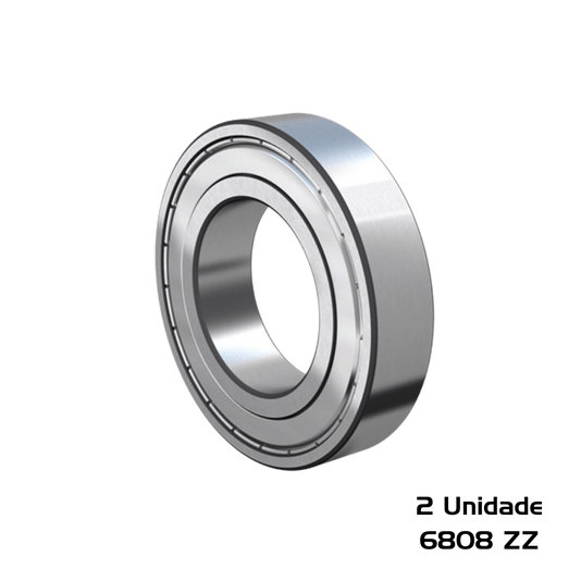 Kit 2 Rolamento 6808 ZZ 40x52x7 Radial Dpi