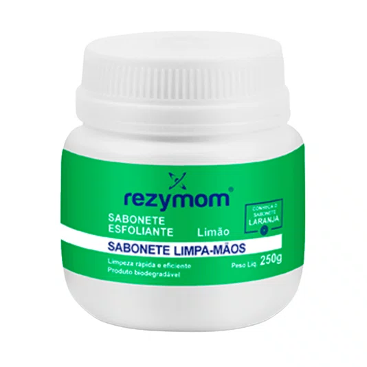Kit 24 Sabonete Esfoliante Limpa Mãos Limão 250g Rezymom