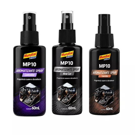 Kit 3 Aromatizante Lavender Carro Novo e Vanilla Automotivo
