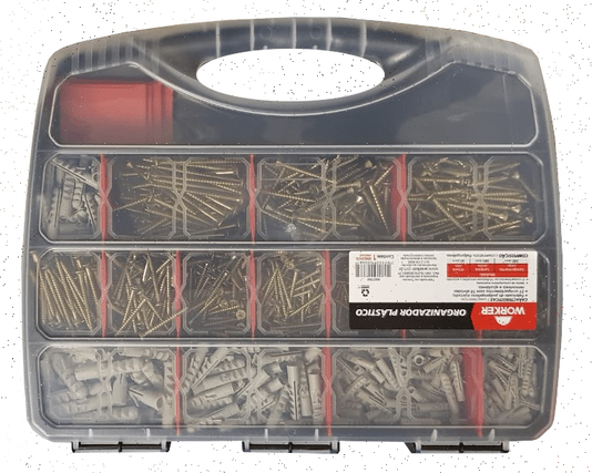 Kit 330 Bucha + 1000 Parafuso Phillips para Madeira Móveis Mdf