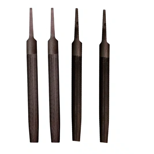 Kit 4 Lima Mecânica Meia Cana sem Cabo 2 Murça e 2 Bastarda Starrett