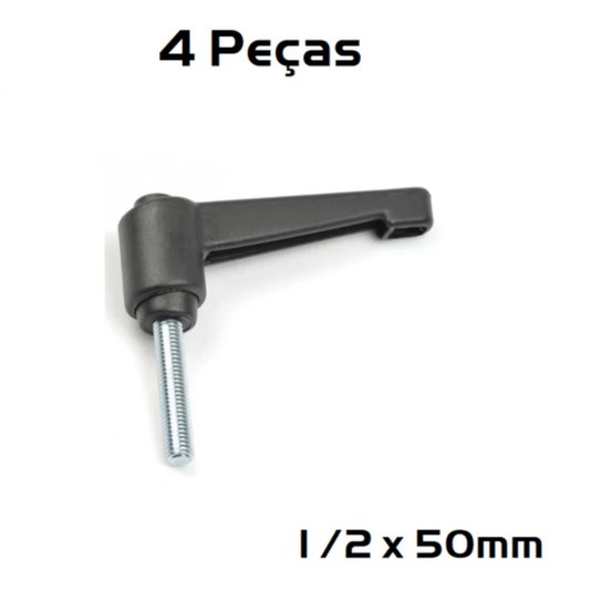 Manipulo Alavanca Trava Macho 1/2 x 50mm Zamak 7835 - 4 Unidade