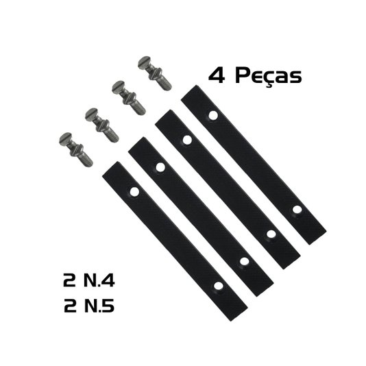 Kit 4 Mordente Torno de Bancada Morsa 2 N.4 + 2 N.5