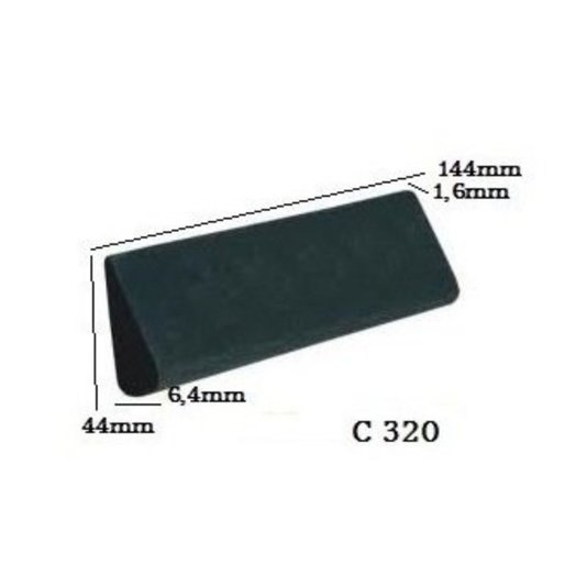 Kit 4 Pedra Goiva Abrasiva para Afiar Amolar 144 x 44 x 6,4 x 1,6mm Grão 320 - Fratec