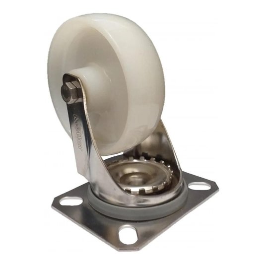 Kit 4 Rodízio Inox 4 Pol. 2 Giratórios e 2 Fixos 170kg