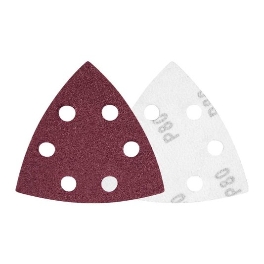 Kit 5 Lixas Triangular para Multiferramenta Madeira Grão 180