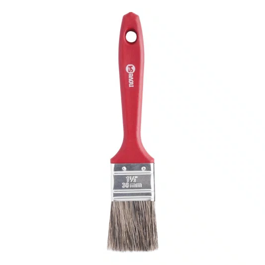 Kit 5 Trincha Pincel Gris 1.1/2 Polegadas Cabo Plástico