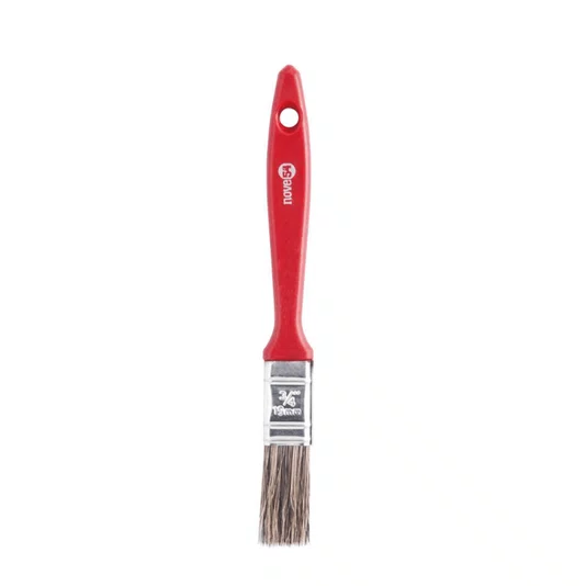 Kit 5 Trincha Pincel Gris 3/4 Polegadas Cabo Plástico