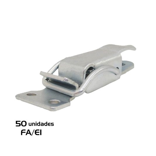 Grampos Fecho Rápido Trava Pressão FA/E1 Zincado 50 Unidades