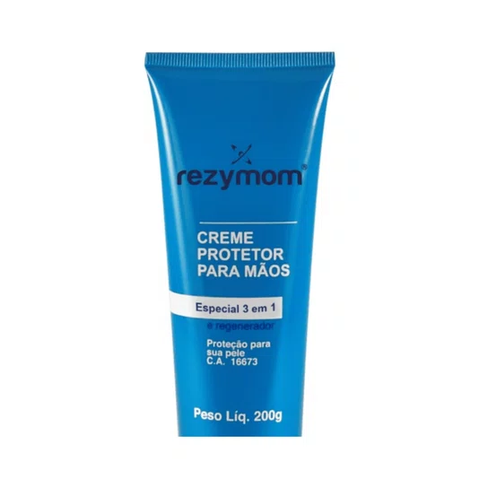 Kit 6 Creme Protetor P/ Mãos 3 em 1 Regenerador 200g Rezymom