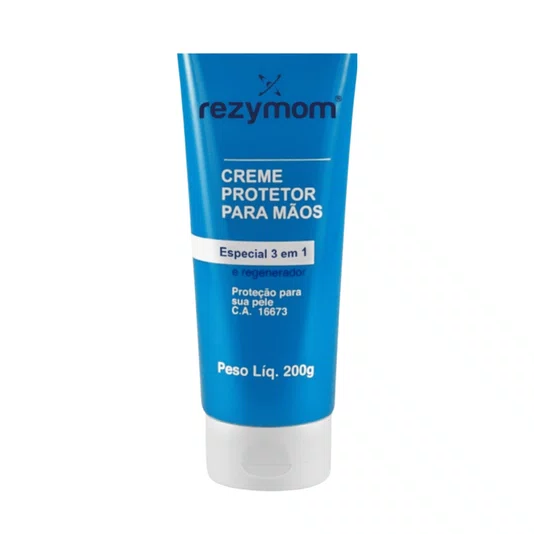 Kit 6 Creme Protetor P/ Mãos 3 em 1 Regenerador 200g Rezymom