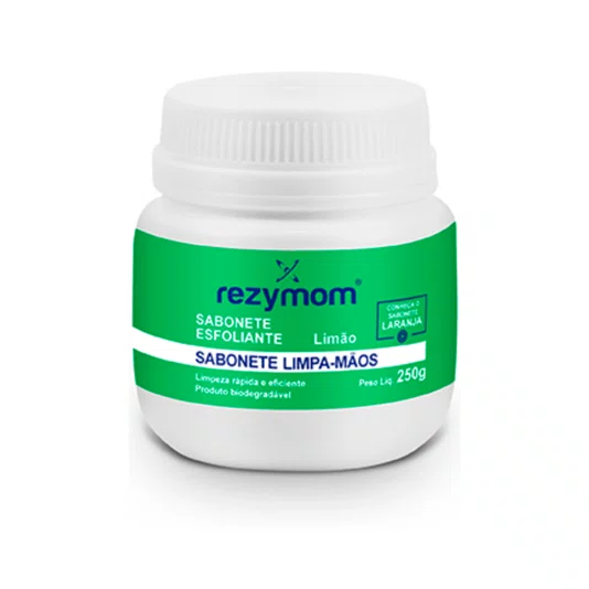 Kit 6 Sabonete Esfoliante Limpa Mãos Limão 250g Rezymom