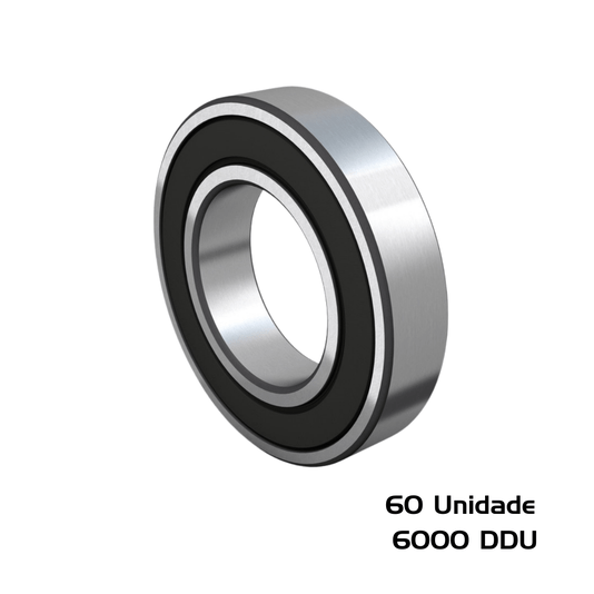 Kit 60 Rolamento 6000 DDU 2RS 10x26x8 Radial de Esferas Nis