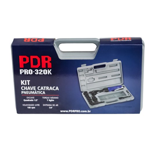 Kit Chave Catraca Pneumática 1/2 Pol. 7 Kgfm Pro-320 Pdr