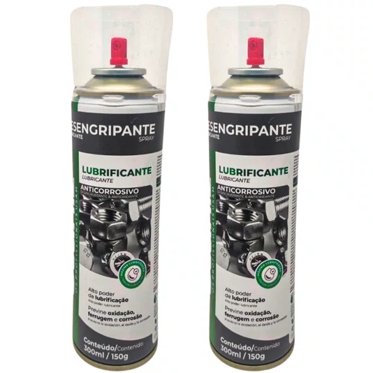 Kit Desengripante Lubrificante Antiferrugem 300ml Spray 2 Un