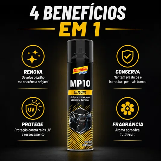 Kit Estética Automotiva Cera + Silicone + Cristalizador Água
