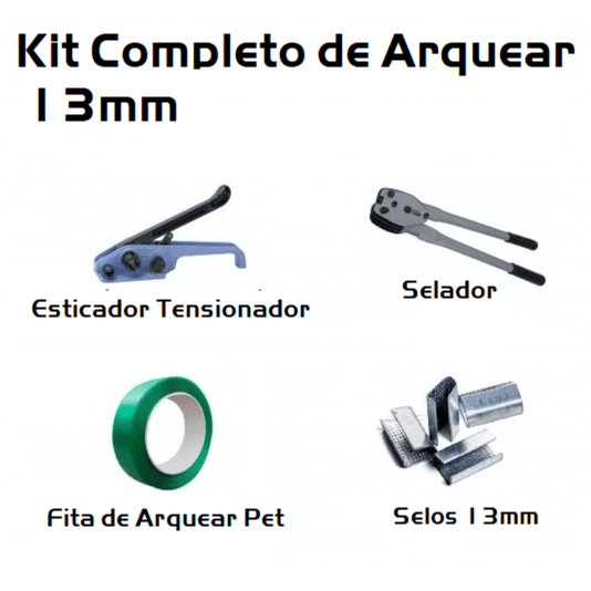 Kit Esticador + Fita de Arquear + Selador + Selo 13mm