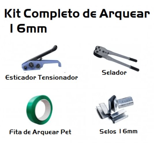 Kit Esticador + Fita de Arquear + Selador + Selo 16mm