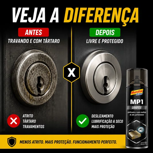 Kit Manutenção Desengripante + Limpa Contato + Grafite em Pó