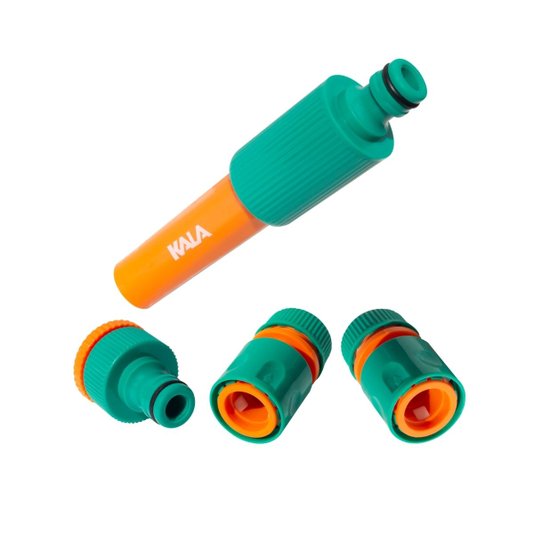 Kit para Mangueira de Jardim Esguicho Conexões 4 Peças Kala