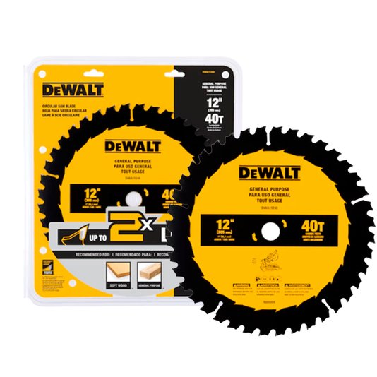 Lamina de Serra Circular para Madeira 305mm 40 Dentes Dewalt