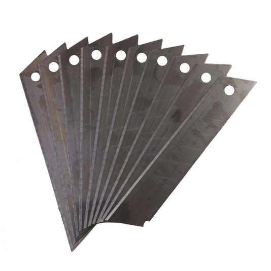 Lâmina para Estilete Largo 18mm C/ 10 Und Ajax