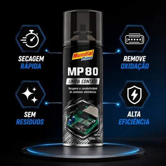Limpa Contato Spray 300ml Recupera Conexões Elétricas