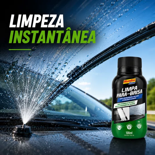 Limpa Para-brisa 100ml Automotivo Visibilidade Máxima