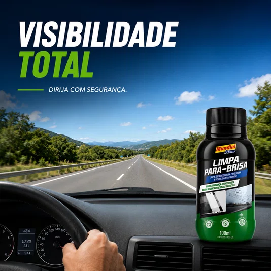 Limpa Para-brisa 100ml Automotivo Visibilidade Máxima