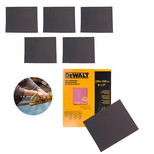 Lixa D Água Polimento Grão P220 Daw2 23x28cm Dewalt 5 UND