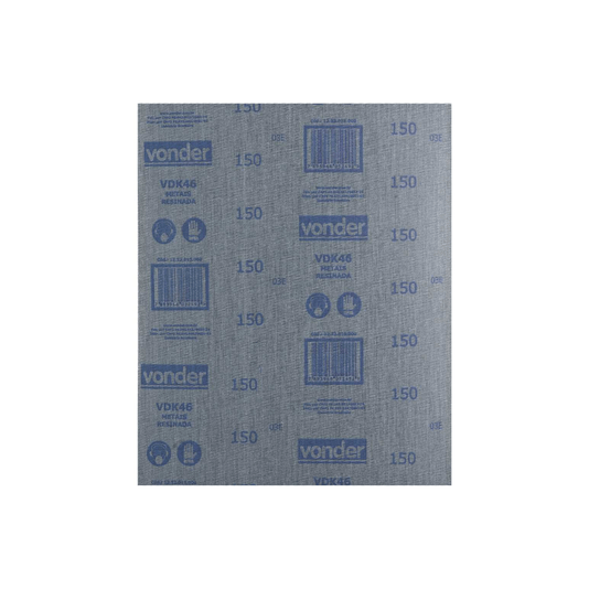 Lixa Ferro Grão 150 Lfv0046 225 X 275 Mm Vonder