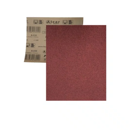 Lixa para Madeira Grão P180 A-220 225 X 275 Mm com 25 Unidades Alcar