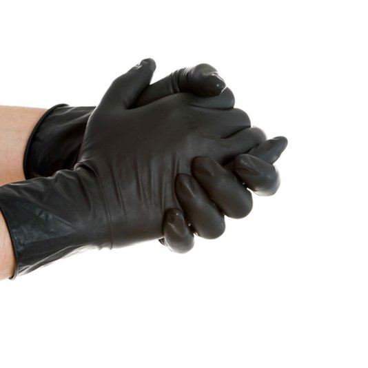 Luva Black Nitrilo Tamanho P Caixa com 100 para Churrasco