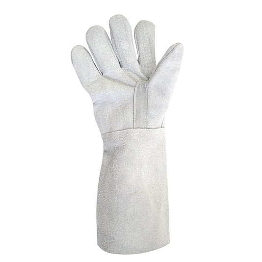 Luva de Raspa de Couro Punho Longo 20cm