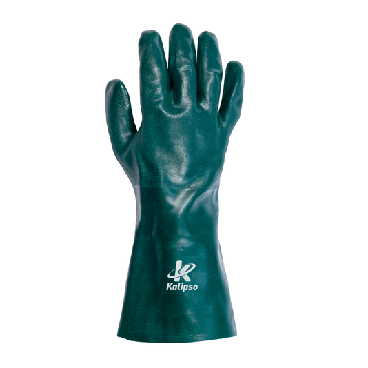 Luva de Segurança Pvc com Forro 35cm - Kalipso