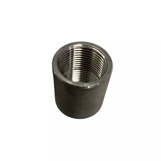 Luva Lisa Aço Inox Rosca Femea 1.1/4 Polegada Conexão Npt