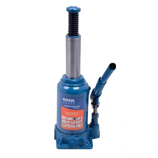 Macaco Garrafa 4 Toneladas com Maleta Hidráulico Riosul Tools