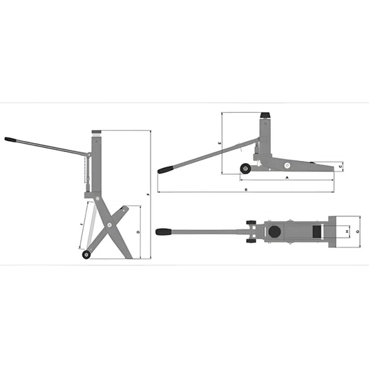Macaco para Empilhadeira 4 Ton Hidraulico M4000 Bovenau