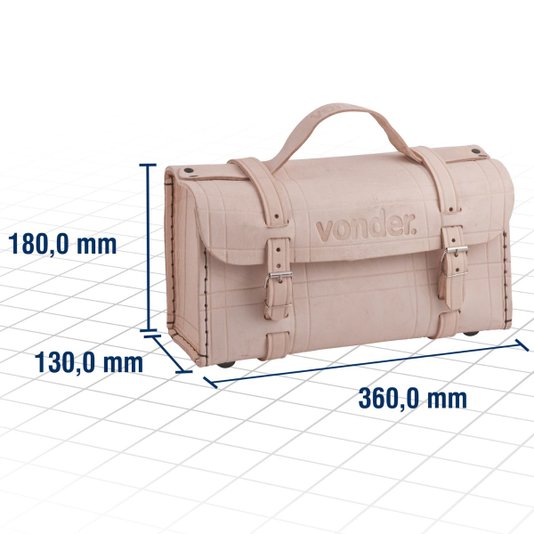 Maleta de Couro para Ferramentas 36cm - Vonder