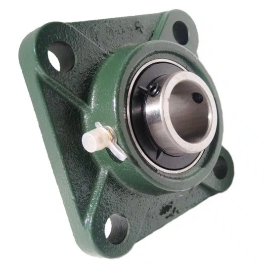 Mancal Quadrado Flange F207 + Rolamento Uc207-20 - 31,75mm